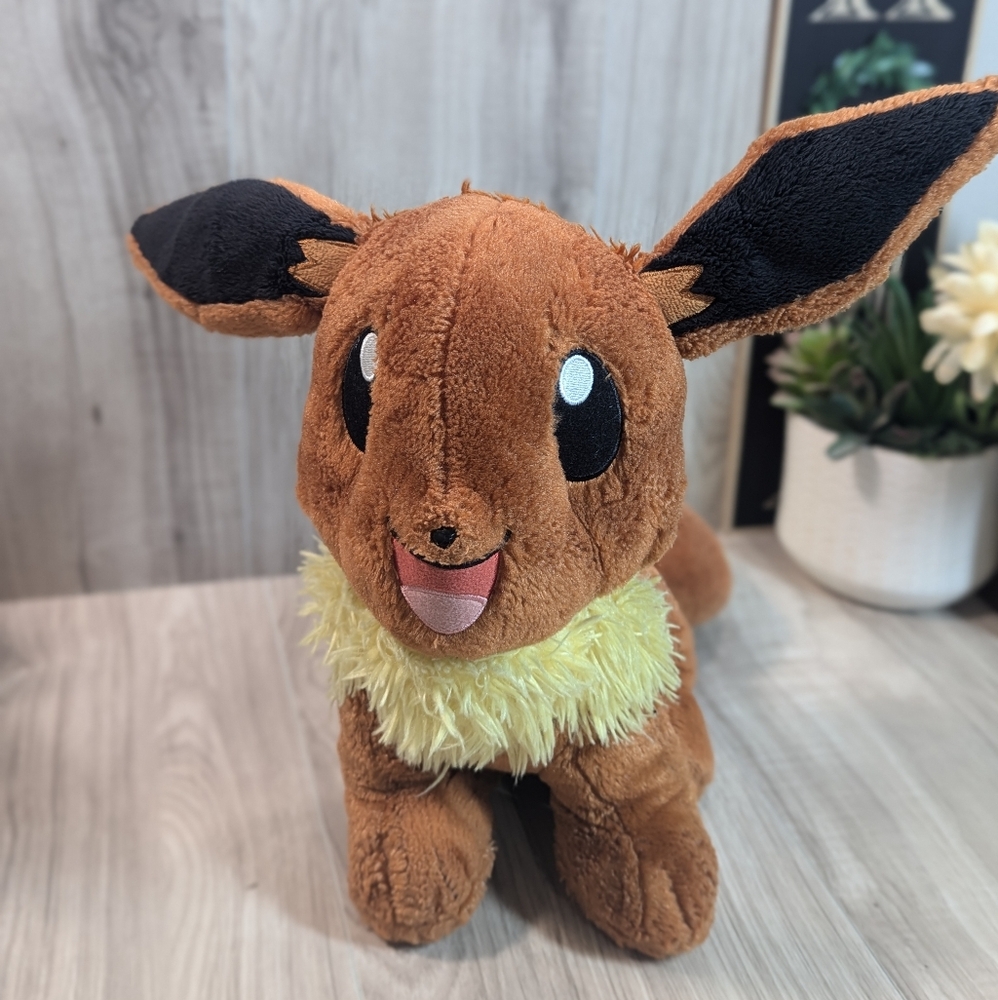 Build-A-Bear Pokemon TALKING EVIE Plush Stuffed Animal Game Freak